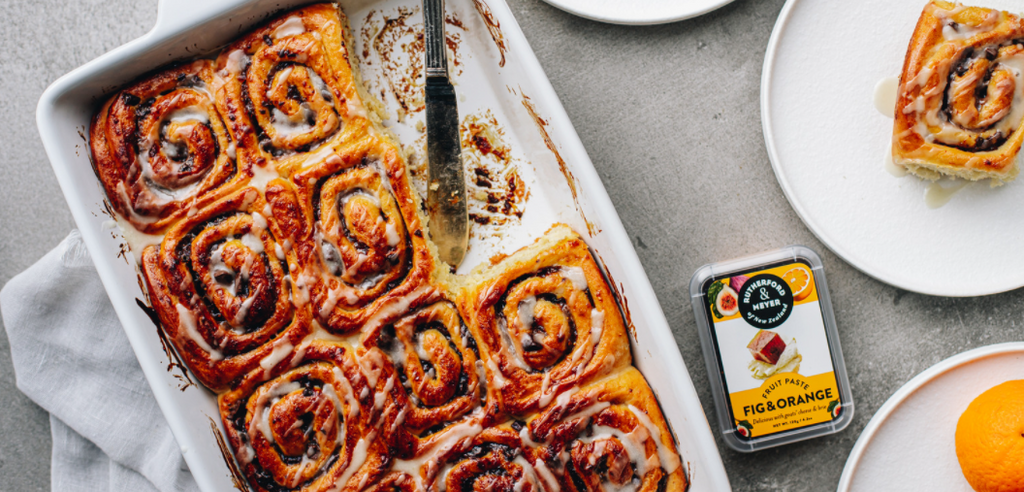 Fig & Orange Brioche Scrolls